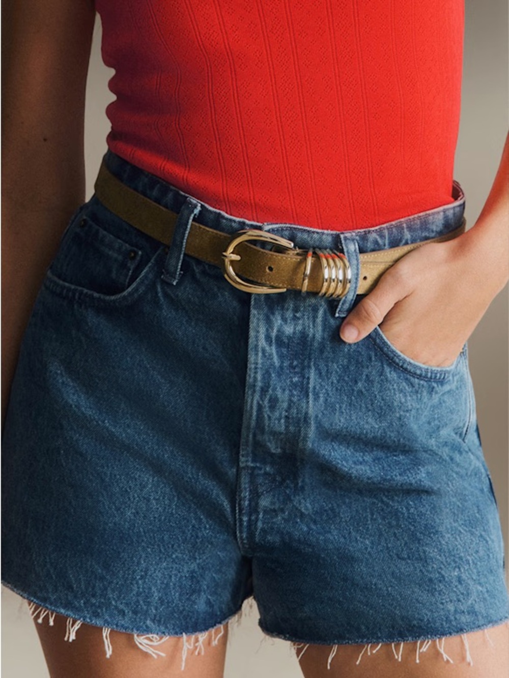 Sezane Denim Shorts Le Summer
